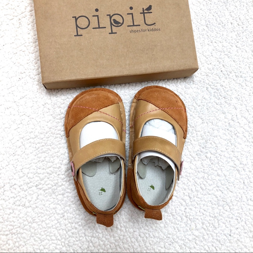 ❗️Today’s SALE Pipit Caramel Suede Kids’ Shoes Jill Mini Mary Jane’s 6 - Picture 6 of 12
